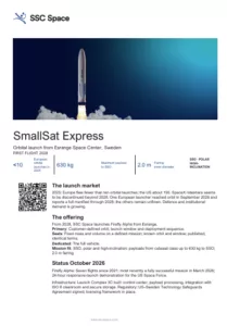 SmallSat Express flyer