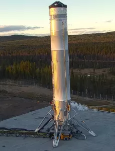 Themis prototype on the launch pad