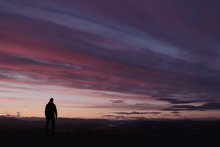 Evening sky, Loussavaara