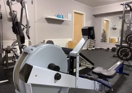 The gym The gym at Hotel Aurora