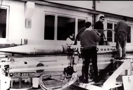 Esrange 1966 - preparing rocket