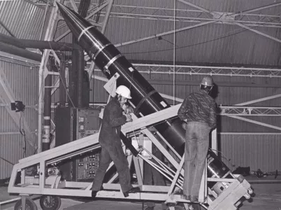 Rocket being prepared