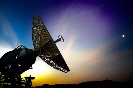 Antenna in sunset